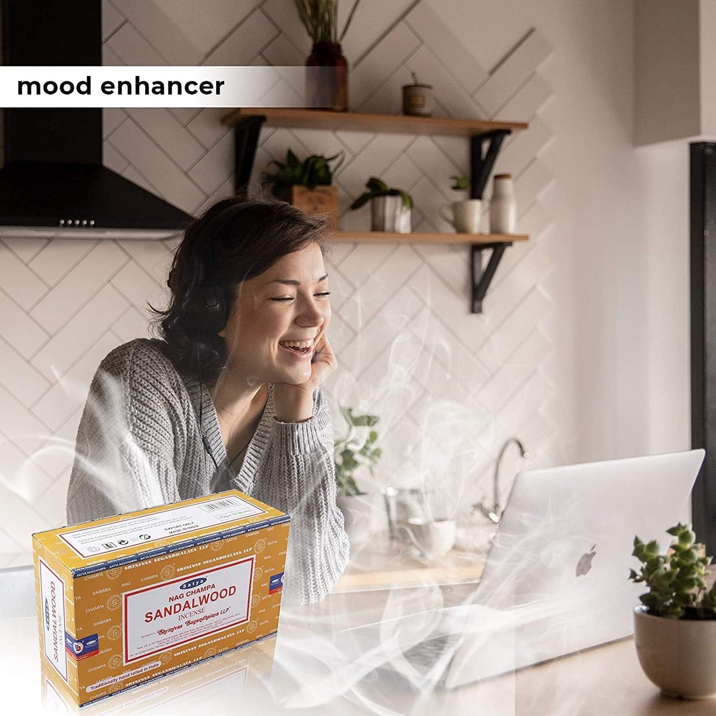 Satya Sandalwood Incense Sticks 12-Box Value Pack