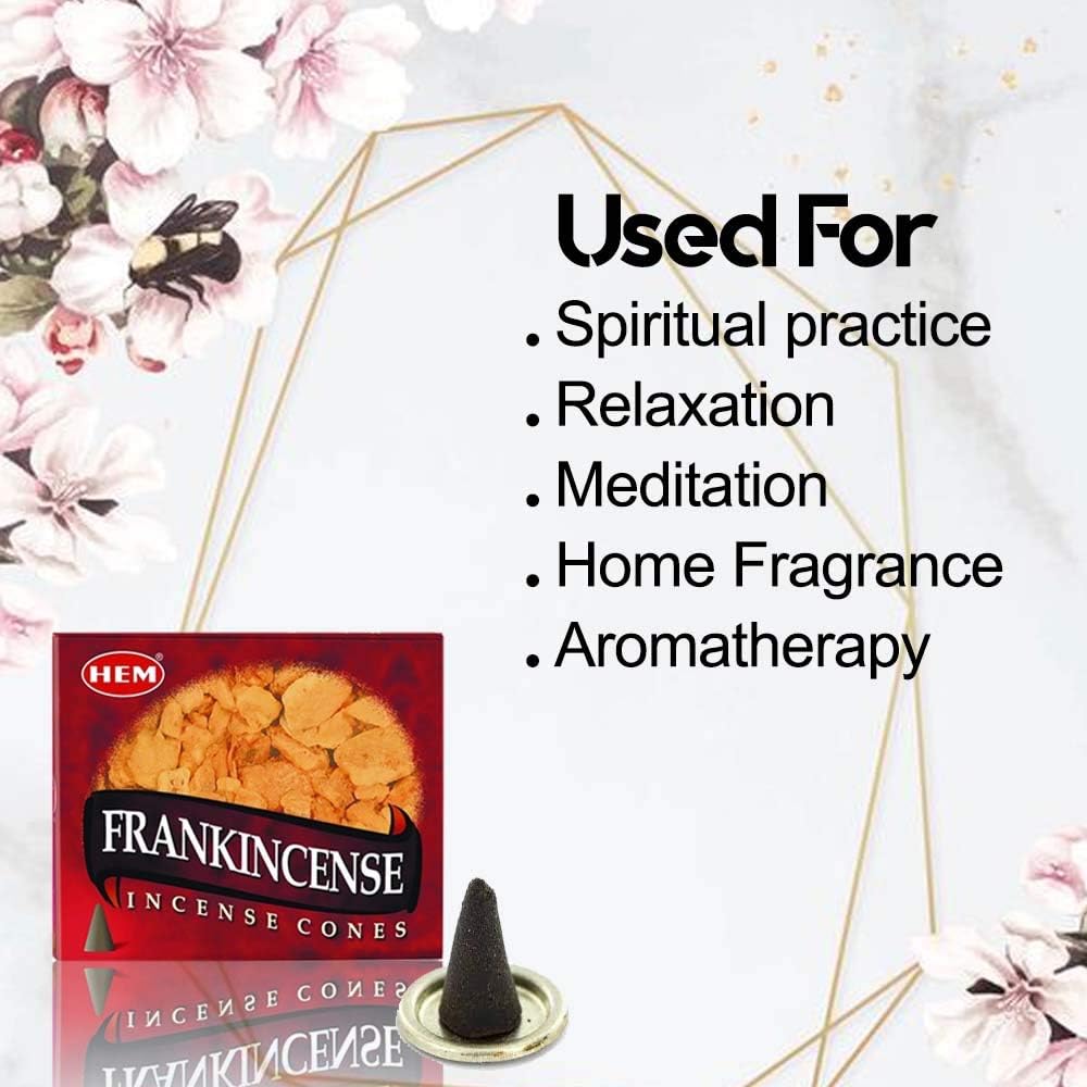 HEM Frankincense Incense Cones – 12 Packs