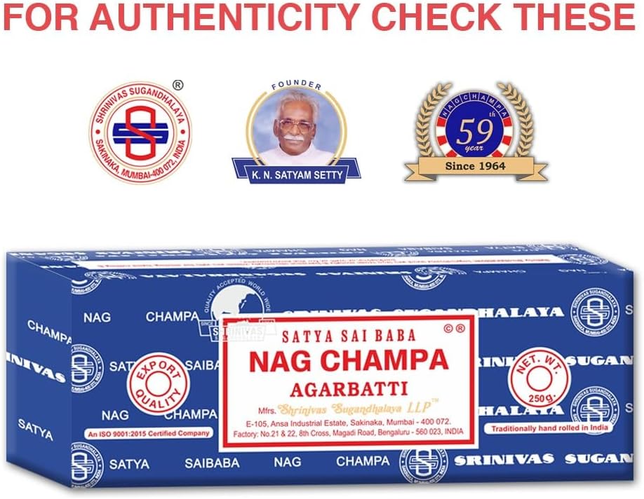 Satya Nag Champa Agarbatti Incense Sticks – 250 g