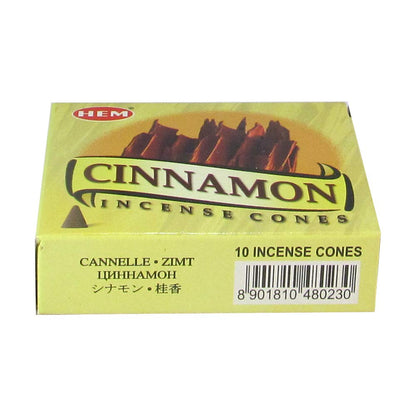 HEM Cinnamon Incense Cones – 12 Boxes of 10 Cones