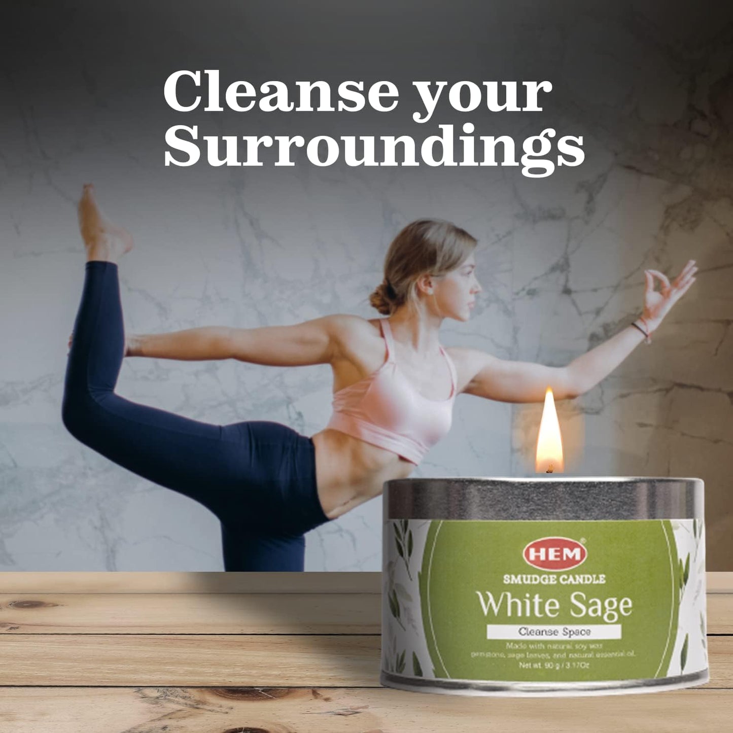 White Sage Cleansing Candle