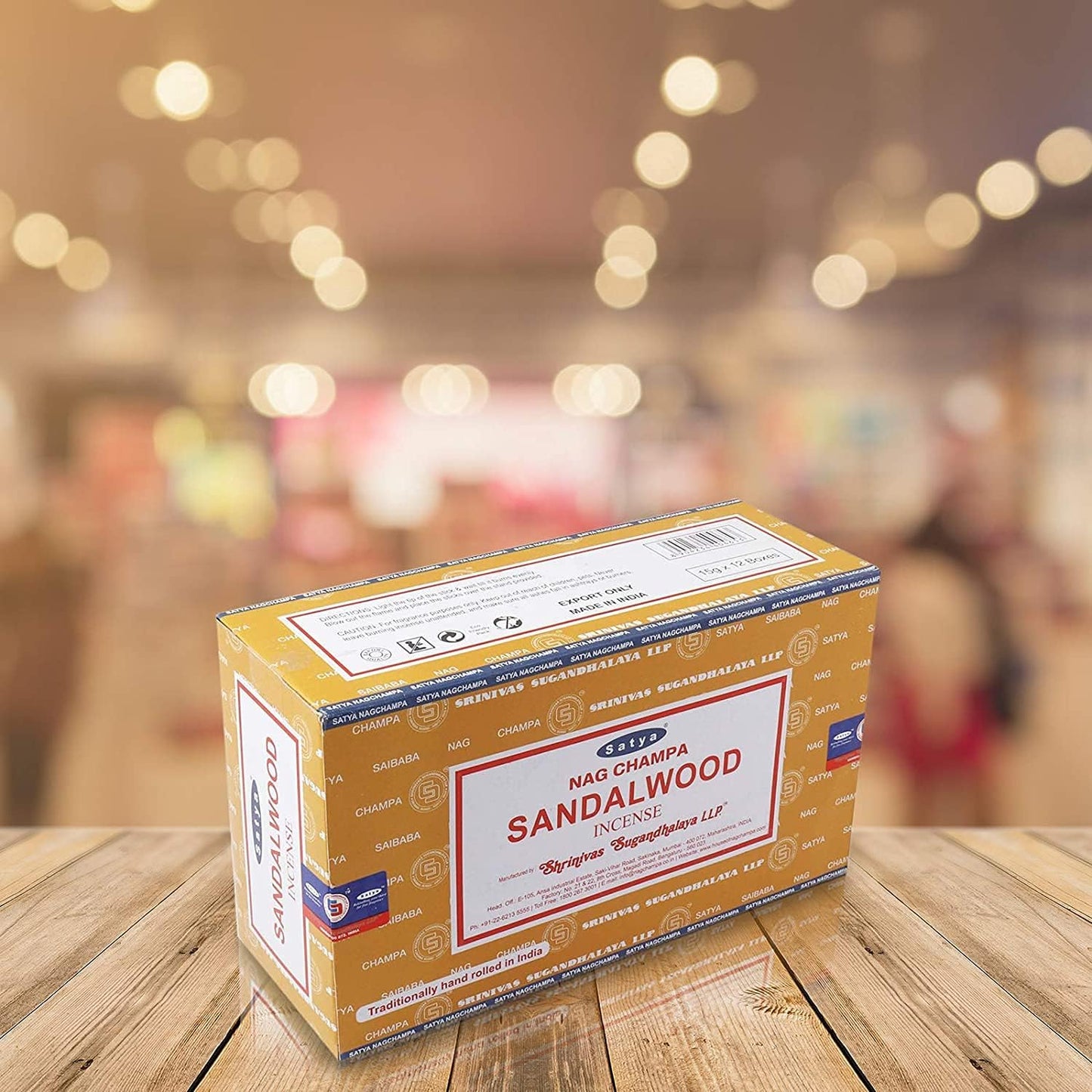 Satya Sandalwood Incense Sticks 12-Box Value Pack