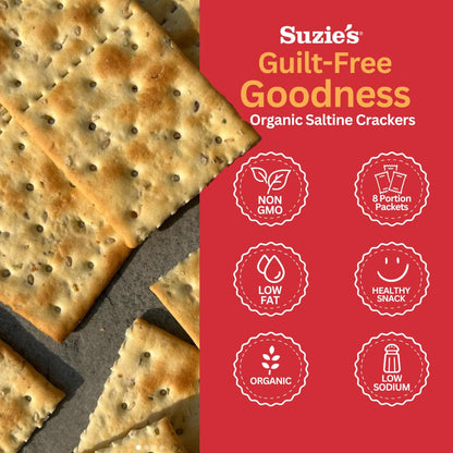 Suzie’s Organic Saltine Crackers with Extra Virgin Olive Oil