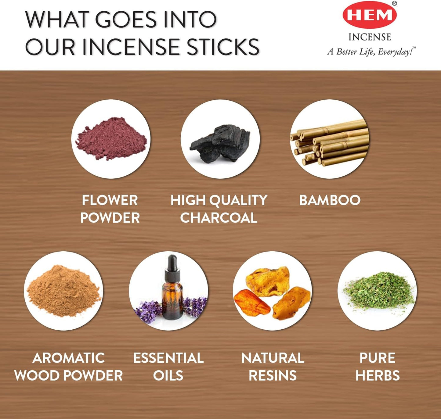 HEM Egyptian Musk Incense – Box of Six 20 Gram Tubes