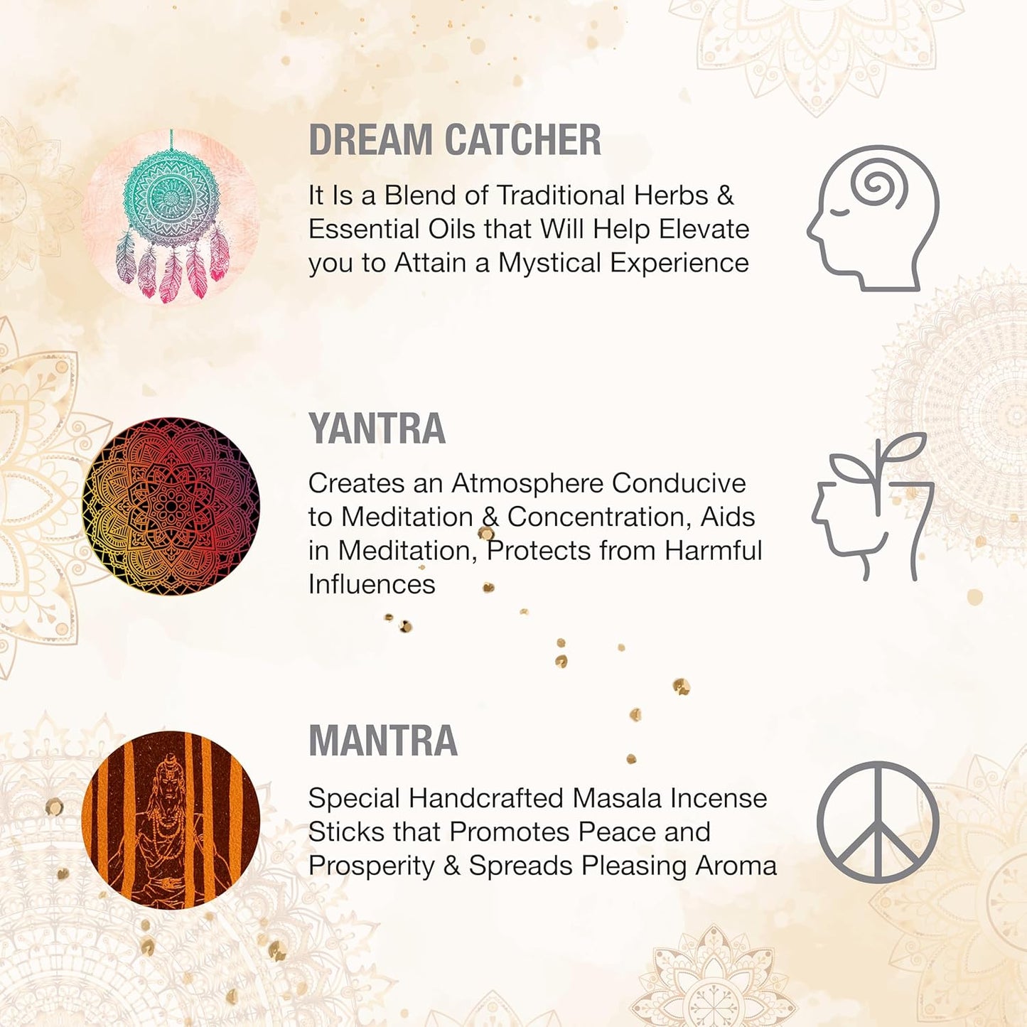 HEM Tantra Incense Sticks – Variety Pack (6 Packs × ~15 g)