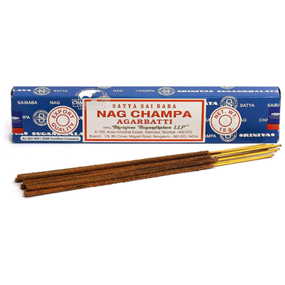 Satya Sai Baba Nag Champa Incense Sticks 3-Pack