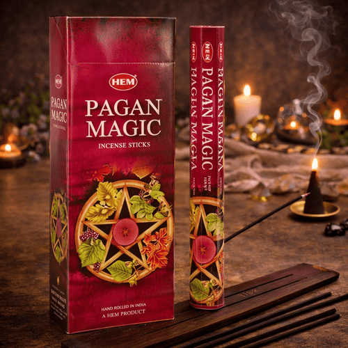 HEM Pagan Magic Incense Sticks – Box of Six 20‑Stick Tubes - Taaf Trade LLC