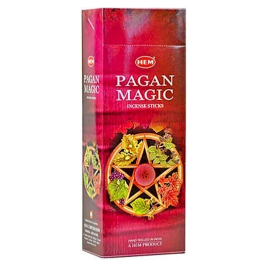 HEM Pagan Magic Incense Sticks – Box of Six 20‑Stick Tubes