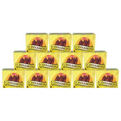 HEM Cinnamon Incense Cones – 12 Boxes of 10 Cones