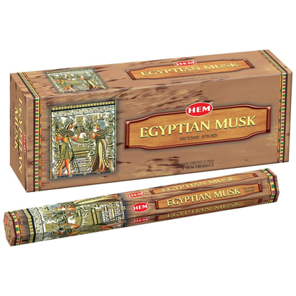 HEM Egyptian Musk Incense – Box of Six 20 Gram Tubes