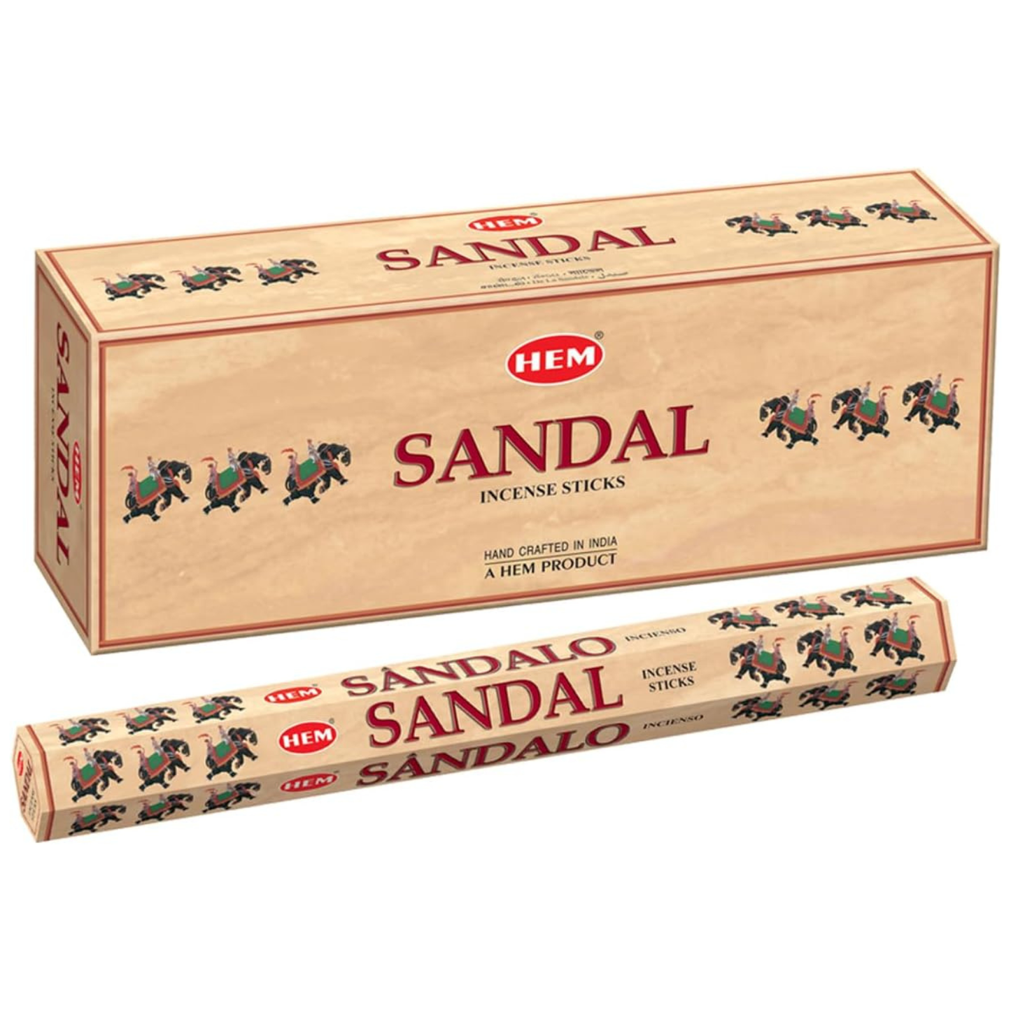 HEM Sandal Incense Sticks (Sandalo) – Pack of 6 (120 Sticks)