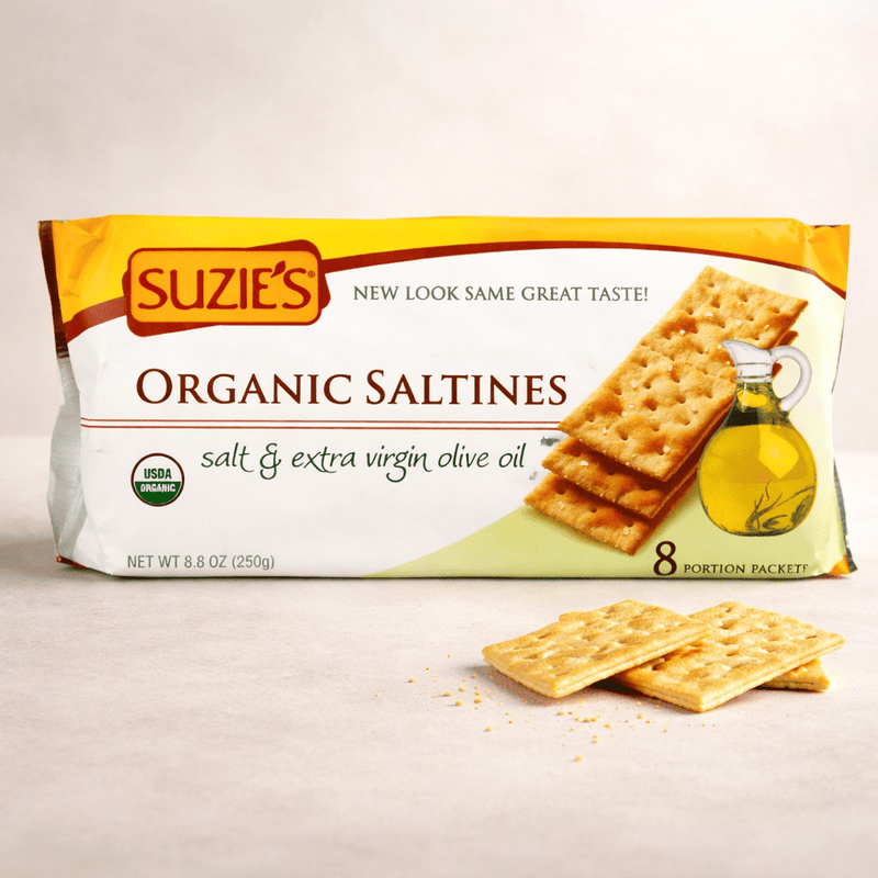Suzie’s Organic Saltine Crackers – (3 Pack)