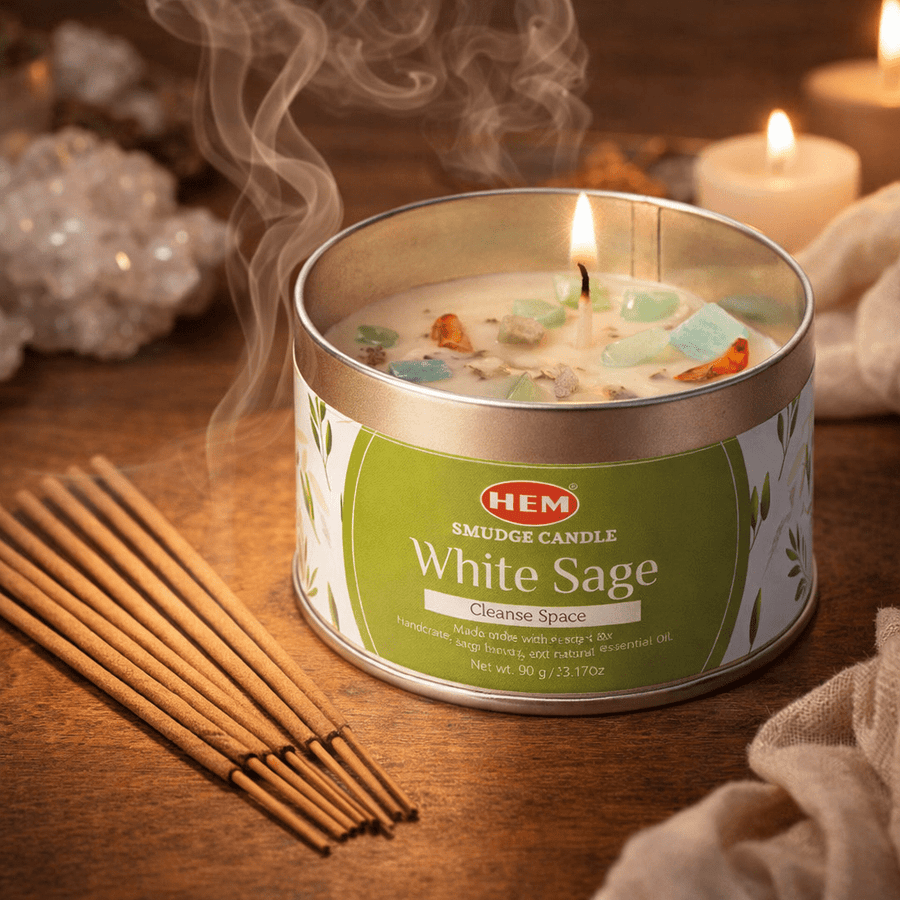 White Sage Cleansing Candle - Taaf Trade LLC