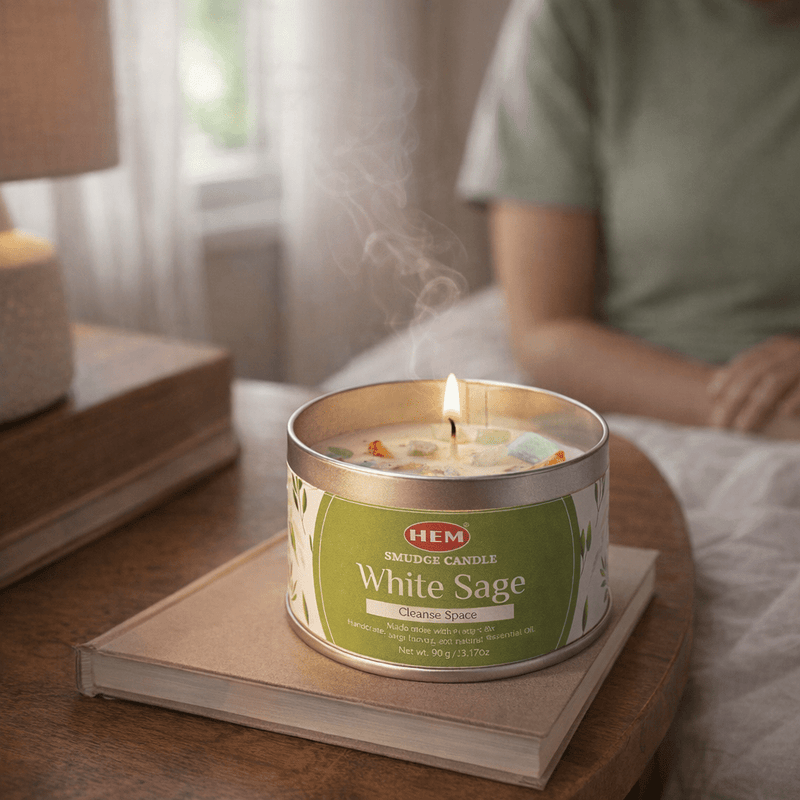 White Sage Cleansing Candle - Taaf Trade LLC
